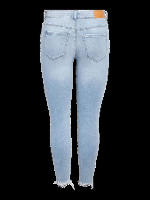 Tejano 5 bolsillos tobillero con rotos Noisy May Light Blue Den