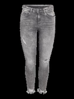 Tejano 5 bolsillos tobillero con rotos Noisy May Medium Grey