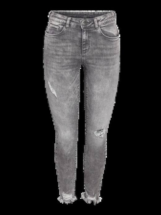Tejano 5 bolsillos tobillero con rotos Noisy May Medium Grey
