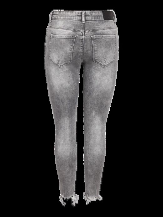 Tejano 5 bolsillos tobillero con rotos Noisy May Medium Grey