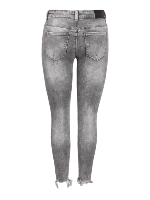 Tejano 5 bolsillos tobillero con rotos Noisy May Medium Grey