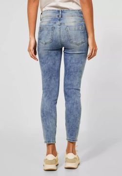 Tejano 5 bolsillos tobillero desgastado Street One Light Blue Den