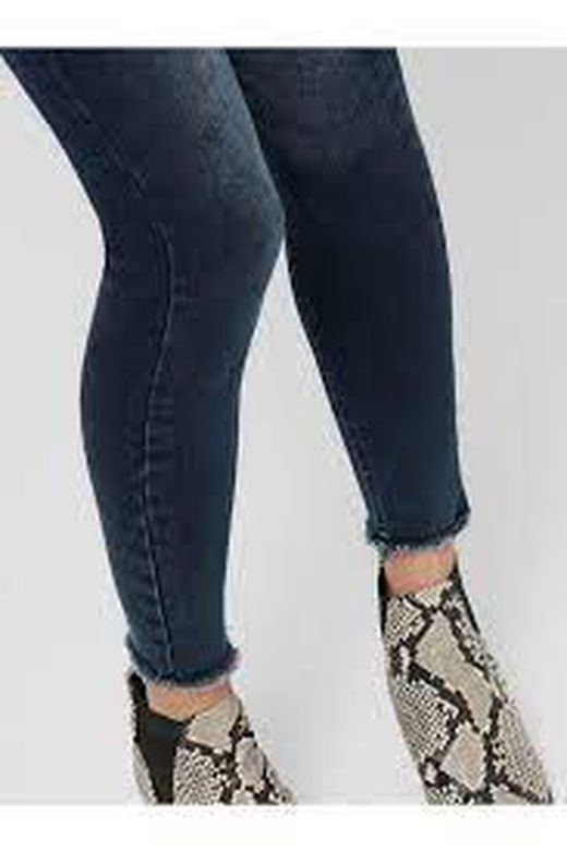 Tejano 5 bolsillos tobillero oscuro Only Blue Black