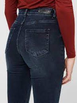 Tejano 5 bolsillos tobillero oscuro Only Blue Black