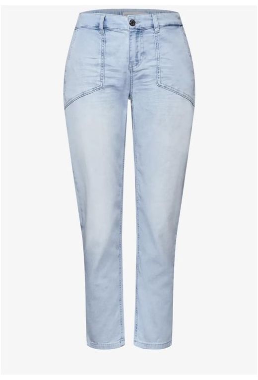 Tejano 7/8 con efecto desgastado Street One Bleach Blue