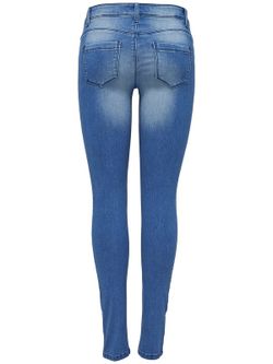 Denim 5 Taschen Basic Elastic Nur Medium Blue