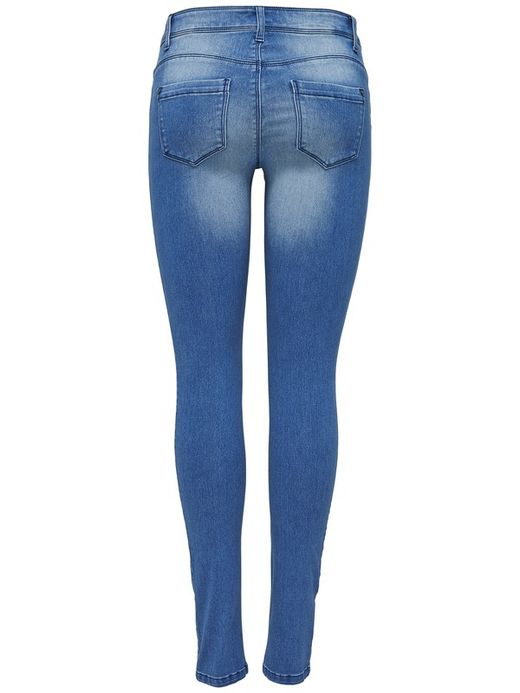 Denim 5 Taschen Basic Elastic Nur Medium Blue