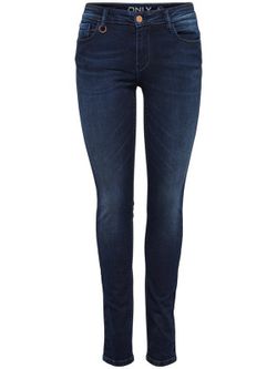 Jeans 5 pockets aged Only Dark Blue