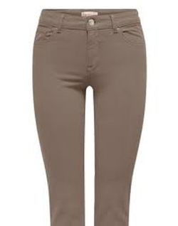 Tejano de 5 bolsillos recto tostado Only Walnut