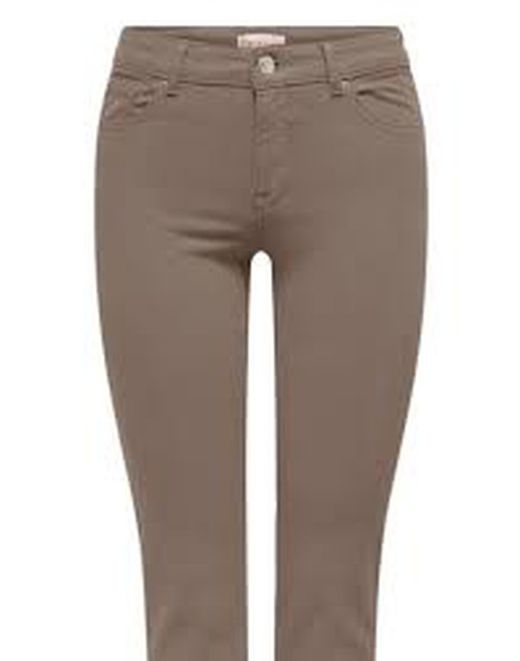 Tejano de 5 bolsillos recto tostado Only Walnut