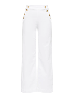 Tejano HW con botones ancho blanco Only White