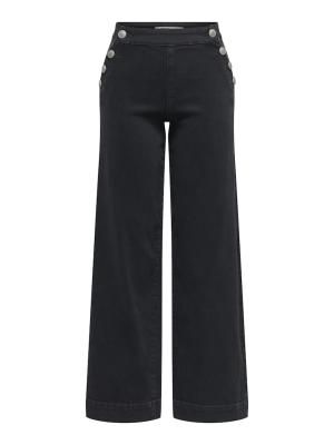 Tejano HW con botones ancho Only Black Denim