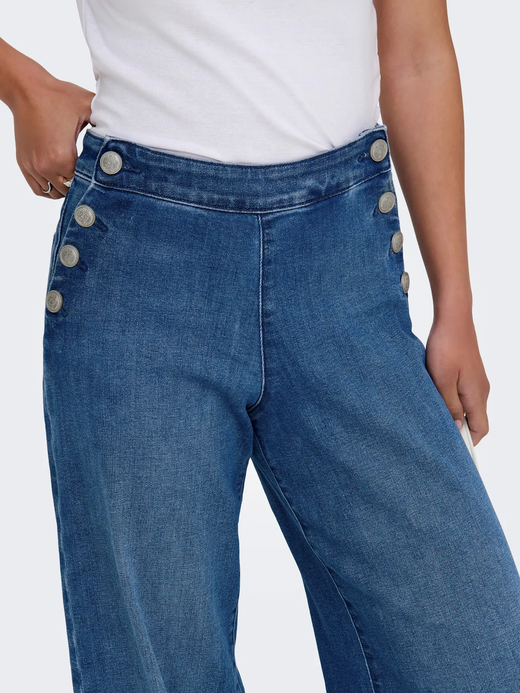 Tejano HW con botones ancho Only Medium Blue