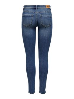 Tejano 5 bolsillos elástico desgastado Only Medium Blue