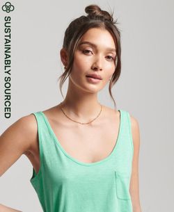 Top básico de tirantes Superdry Honeydew