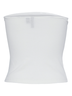 Top canalé palabra de honor Pieces Cloud Dancer