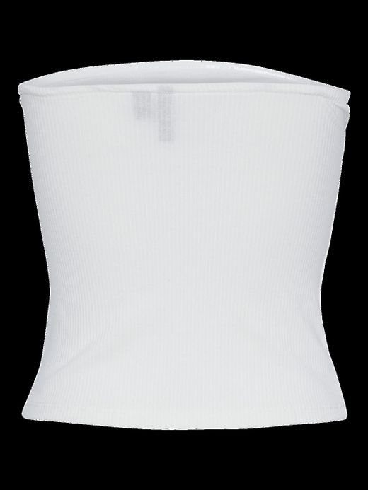 Top canalé palabra de honor Pieces Cloud Dancer