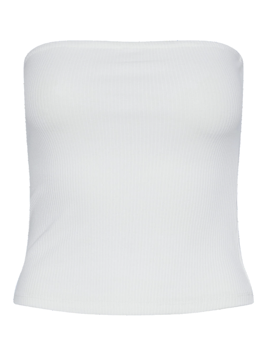 Top canalé palabra de honor Pieces Cloud Dancer