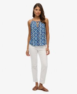 Top con estampado geométrico Superdry Blue