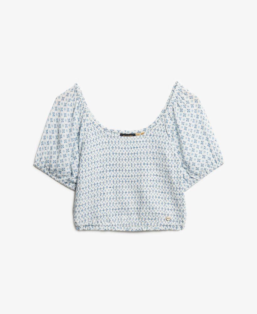 Top corto con estampado bicolor Superdry Diamond Tilde 4XL