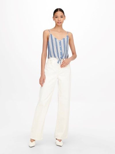 Top corto de tirante fino con rayas Only English Manor