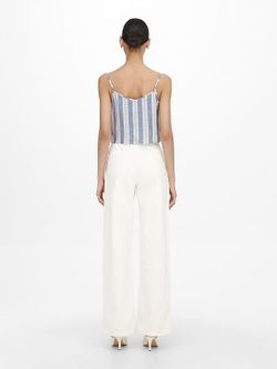 Top corto de tirante fino con rayas Only English Manor