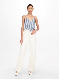 Top corto de tirante fino con rayas Only English Manor