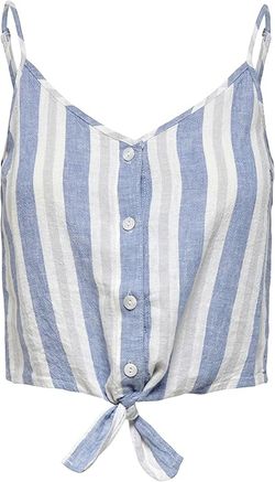 Top corto de tirante fino con rayas Only English Manor