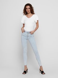 Top de punto con manga volante Only Eggnog