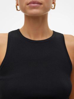 Top de punto corto Vero Moda Black
