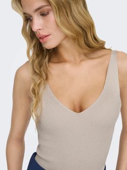 Top de punto de tirantes canalé Jdy Pumice Stone