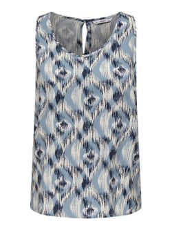 Top de tirante ancho con estampado geométrico Only Faded Denim