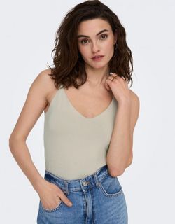 Top de tirante fino básico Only Bisque