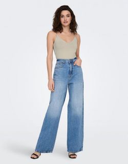 Top de tirante fino básico Only Bisque