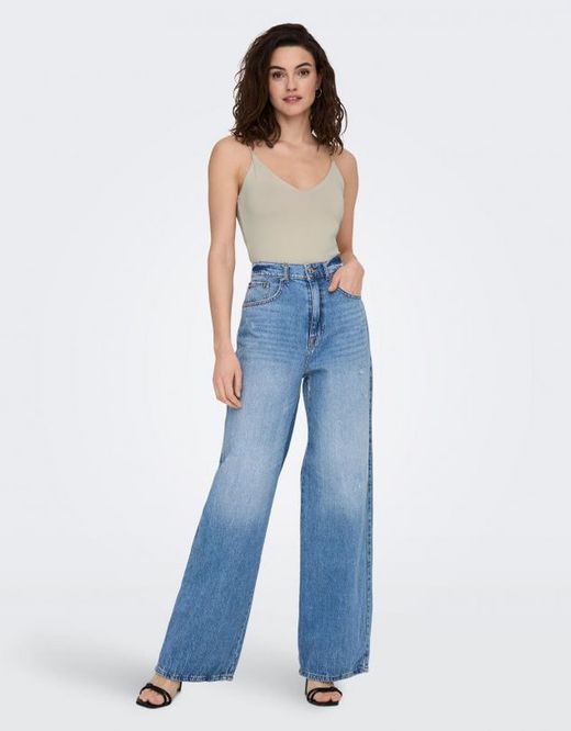 Top de tirante fino básico Only Bisque