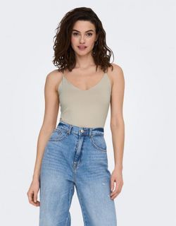 Top de tirante fino básico Only Bisque