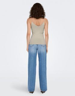 Top de tirante fino básico Only Bisque