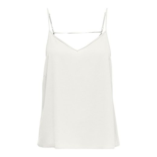 Top de tirante fino liso Only Cloud Dancer