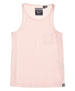 Superdry Pink Basic Pocket Tank Top