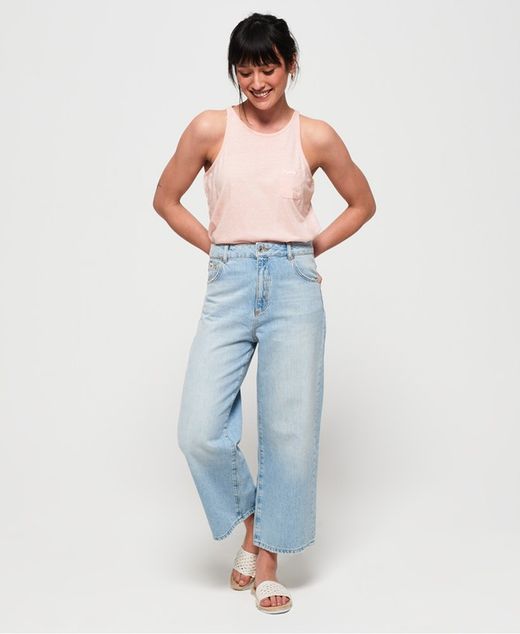 Superdry Pink Basic Pocket Tank Top