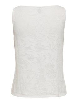 Nur Cloud Dancer Basic geknöpftes Tanktop