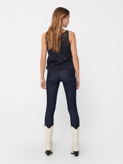 Nur Nachthimmel Basic geknöpftes Tanktop