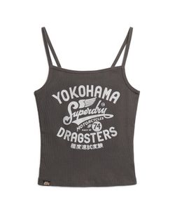 Top de tirantes canalé con print vintage Superdry Vintage