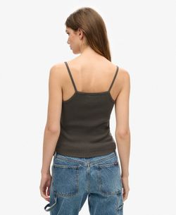 Top de tirantes canalé con print vintage Superdry Vintage