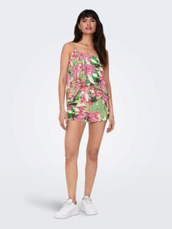 Top de tirantes con estampado tropical Only Forest Night