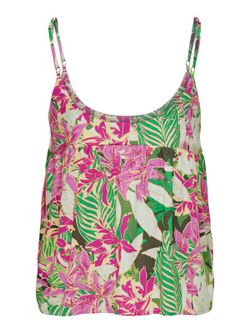 Top de tirantes con estampado tropical Only Forest Night