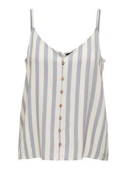 Top de tirantes finos con rayas Only Silver