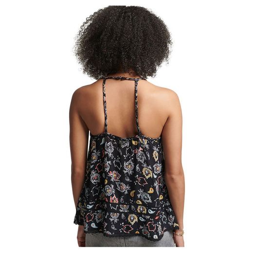 Top estampado floral multicolor Superdry Black