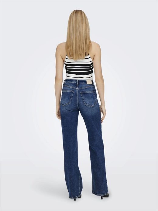 Top punto con rayas horizontales Only Black