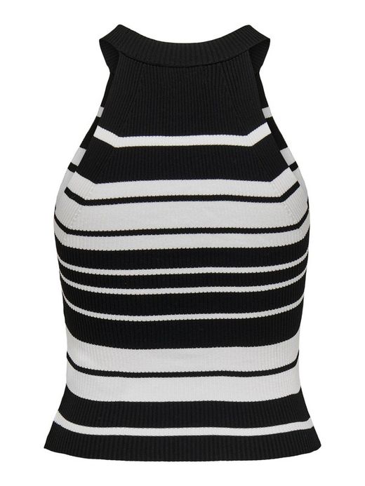 Top punto con rayas horizontales Only Black